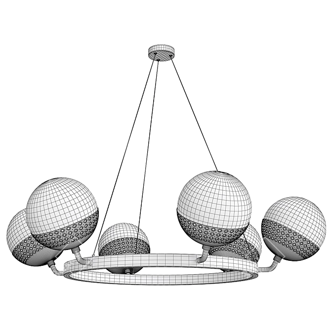 Stunning Ceiling Orb Chelsom 3D model image 2