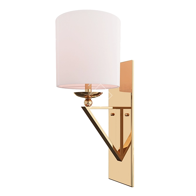 Elegant Anthology Wall Sconce 3D model image 1