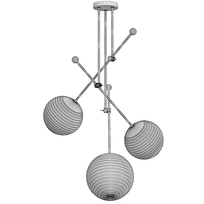 Chelsom Cafe Ceiling Light 3D model image 2