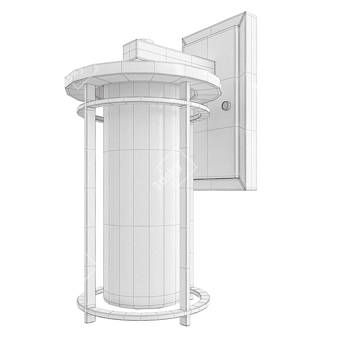 Addison Park Outdoor Wall Light 3D model image 2