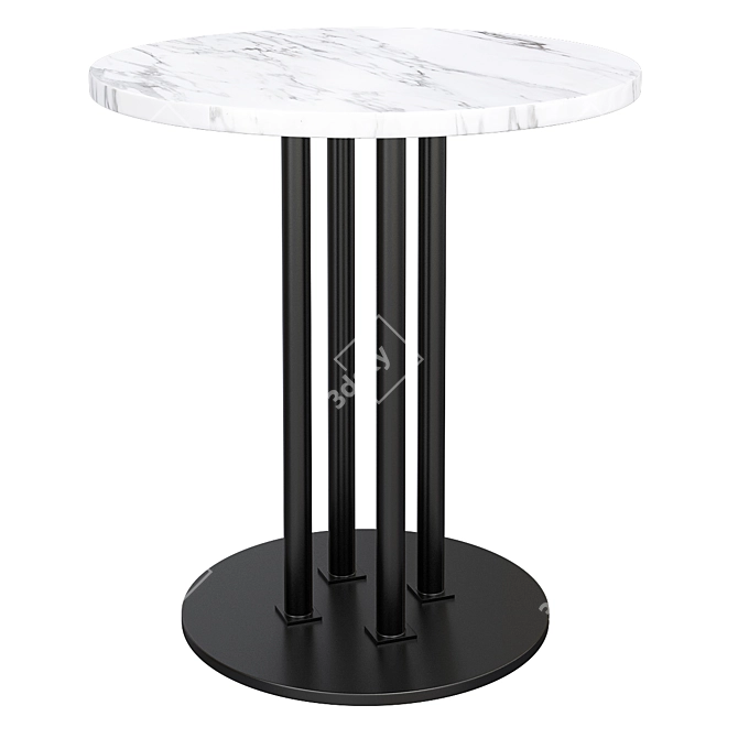 Century D89-3100-AP Round Accent Table 3D model image 1