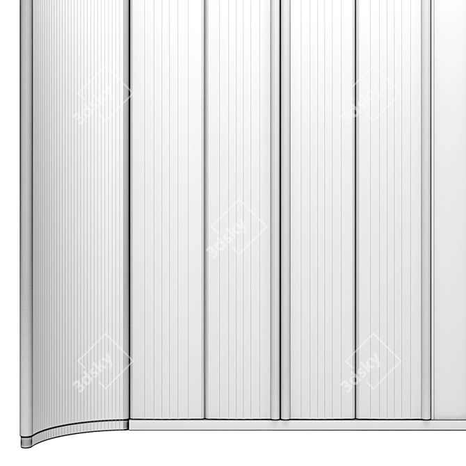 Elegant Element Decorative Panel 3D model image 5