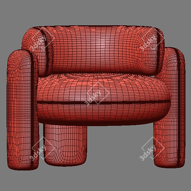 Royal Stranger Embrace Chair 3D model image 3