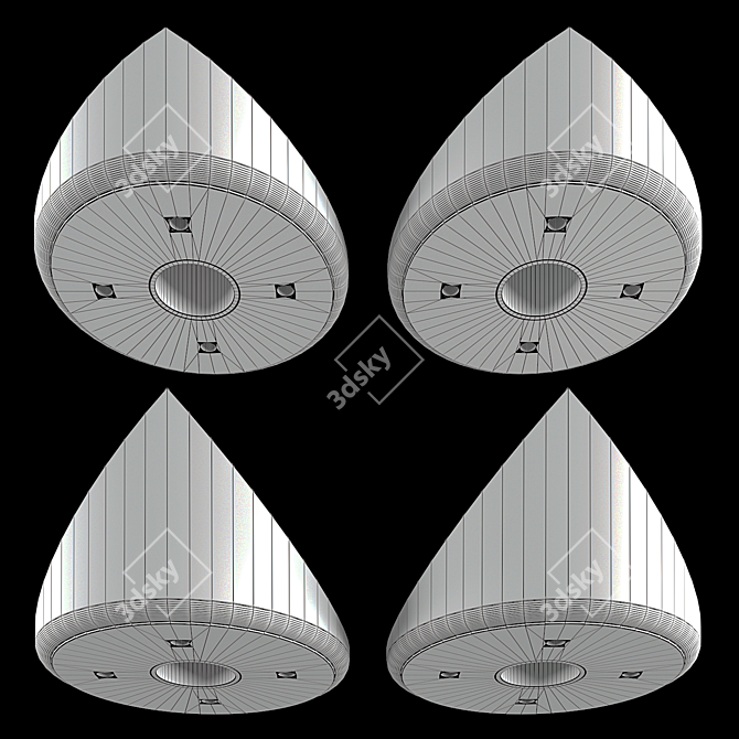 Title: Skosh L1: Stylish Ceiling Slope Mount 3D model image 3