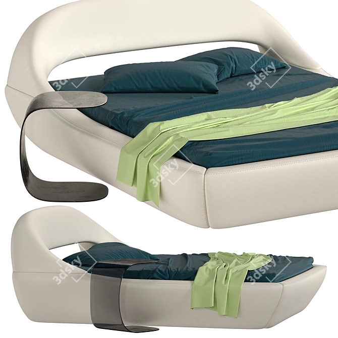 Dreamy Slumber Bed 3D model image 1