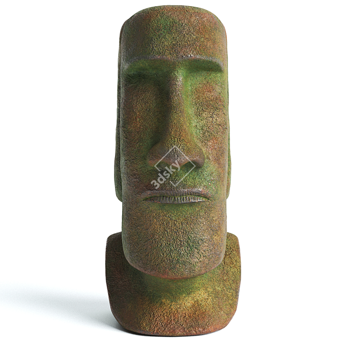 Mystical Moai Statue for Exquisite Gardens 3D model image 2