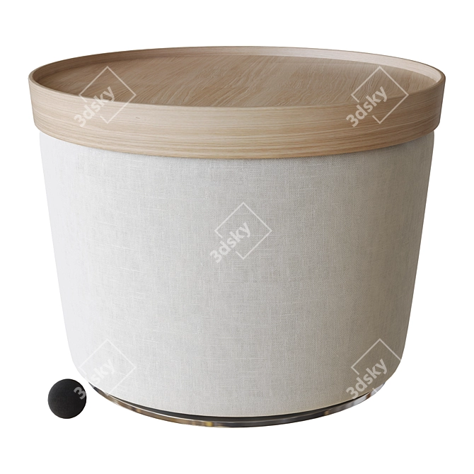 Harbor Pouf: Sleek 3D Model 3D model image 1