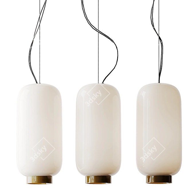 Foscarini Chouchin Reverse 3 Pendant: Stylish Ceiling Lighting 3D model image 4