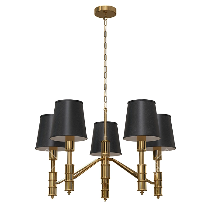 Flagship Chandelier: Elegant Illumination 3D model image 1