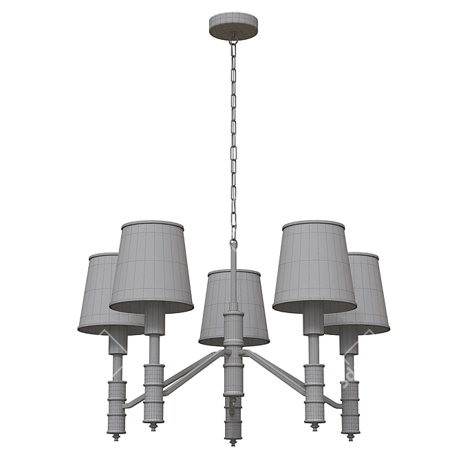 Flagship Chandelier: Elegant Illumination 3D model image 3