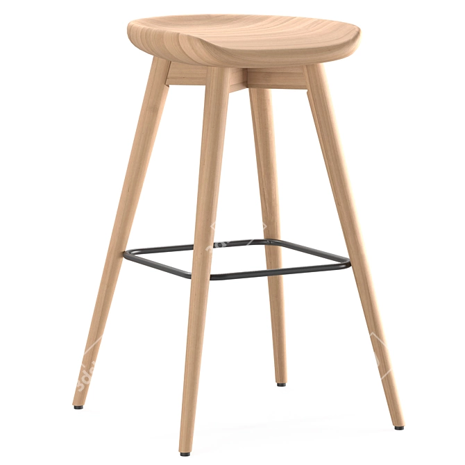 Elegant Venge Chair by SK Design 3D model image 3