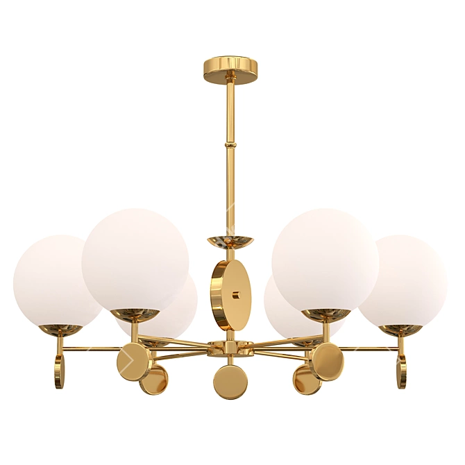 Elegant Marsela Chandelier - Sleek and Sophisticated Lighting 3D model image 1