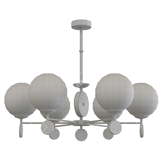 Elegant Marsela Chandelier - Sleek and Sophisticated Lighting 3D model image 3