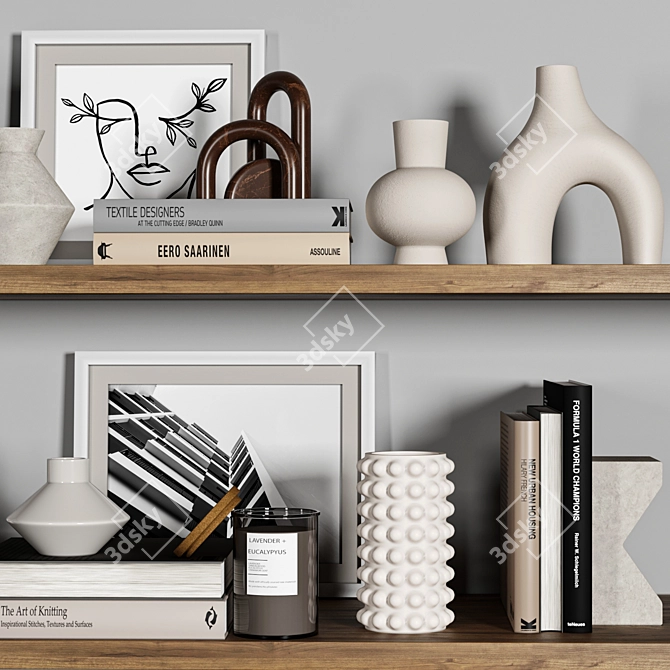 Elegant H&M Decor Set 3D model image 2