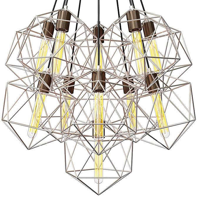 Elegant Astrid Multi Pendant 3D model image 2