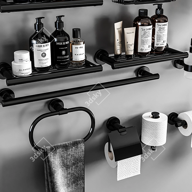 Sanco Galaxy Bath Set: Modern Bathroom Accessories 3D model image 5