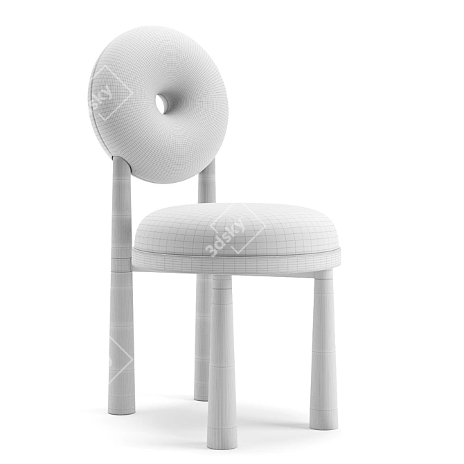 Emmanuelle Simon Baba Chair: Elegant Designer Seating 3D model image 5