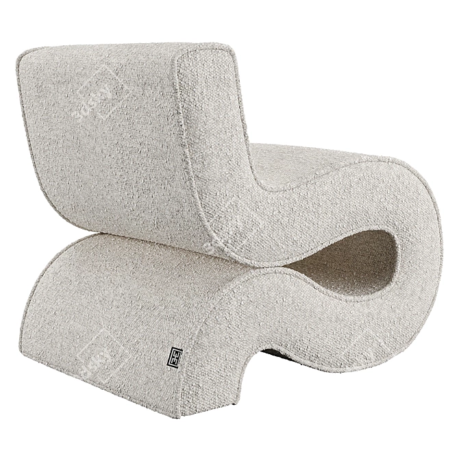 Eichholtz Chear Bond: Stylish Chair with Cushions 3D model image 4