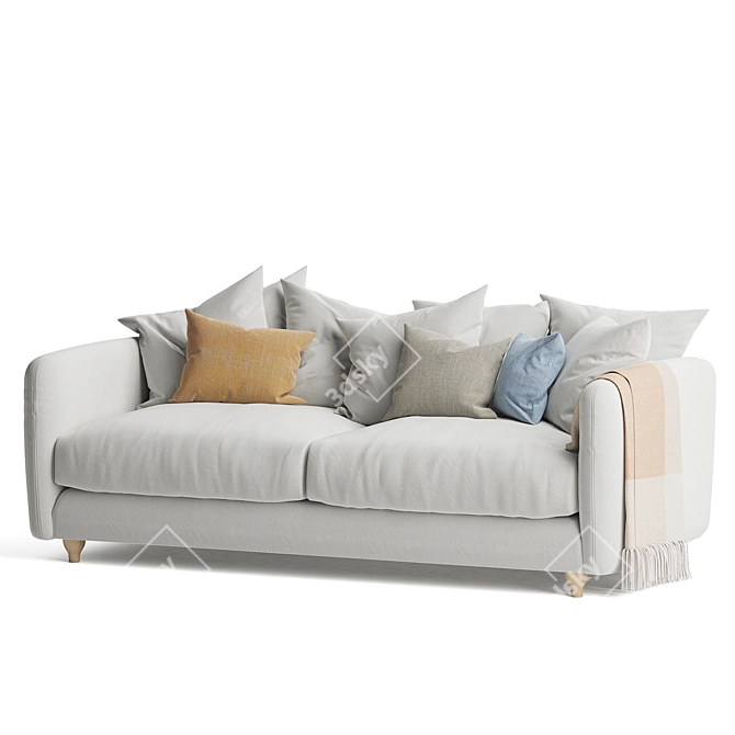 Cozy Comfort: Podge Sofa 3D model image 2