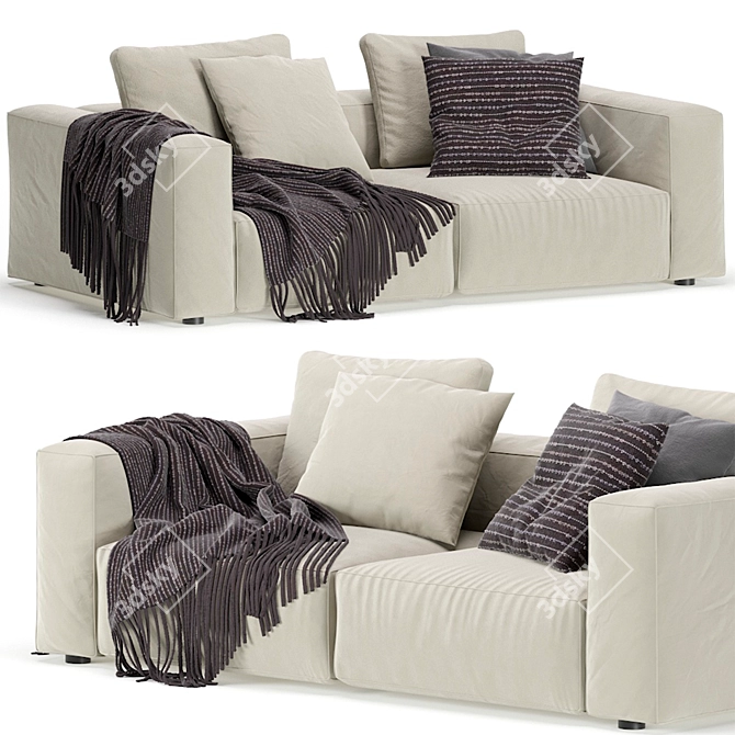 Modern Nils Corner Sofa by Linea 3D model image 5