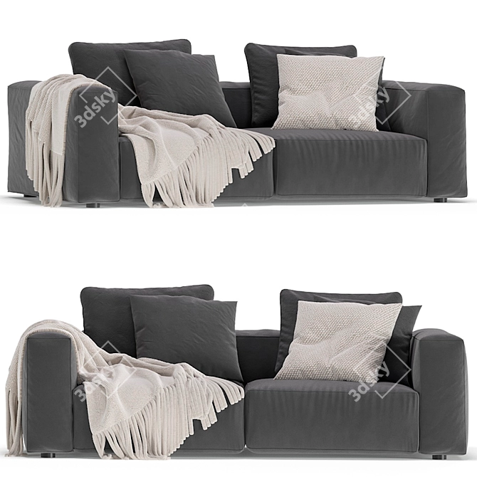 Modern Nils Corner Sofa by Linea 3D model image 6