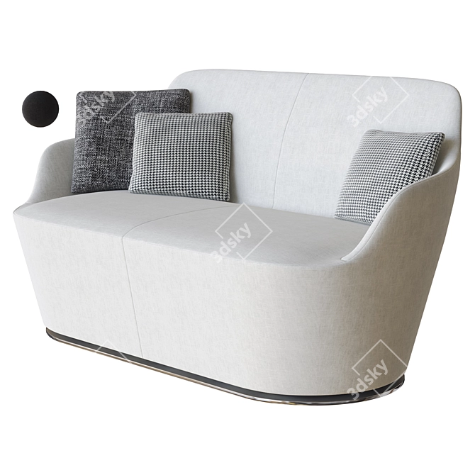 Elegant Harbor Sofa: B&B Italia 3D model image 1