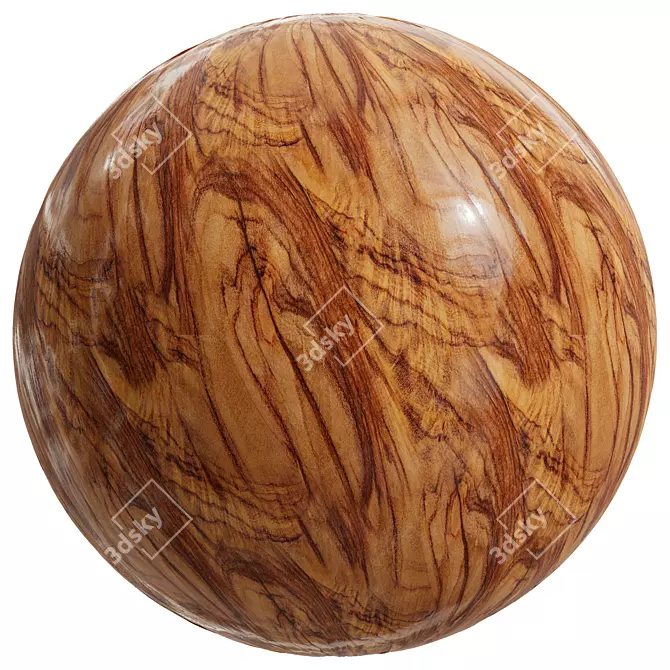 2 Tone Matte Varnish | Wood Effect 3D model image 3