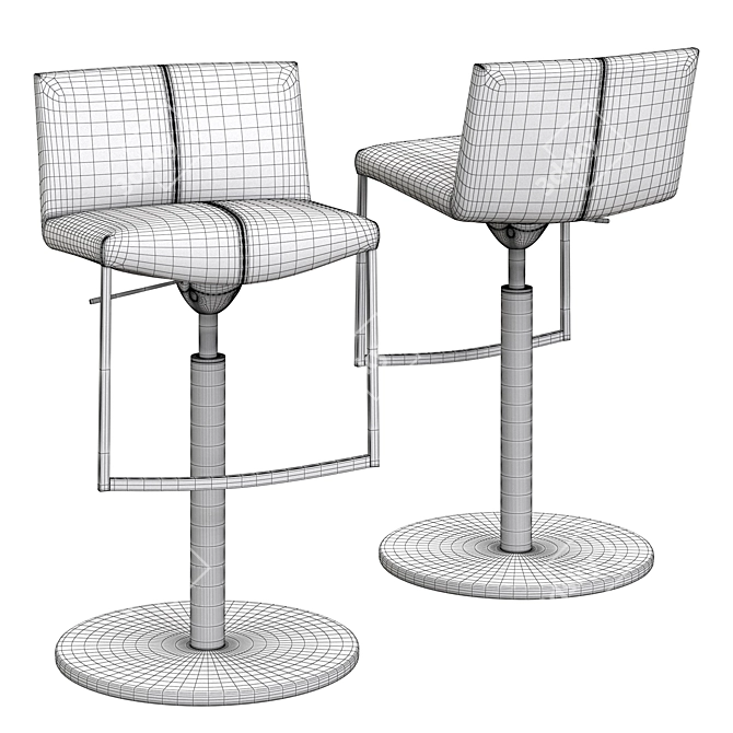  Sleek and Stylish KFF Tibet Bar Chairs 3D model image 3