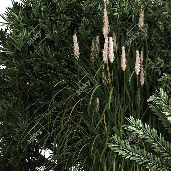 Vintage Bush05 2015 3D Model 3D model image 6