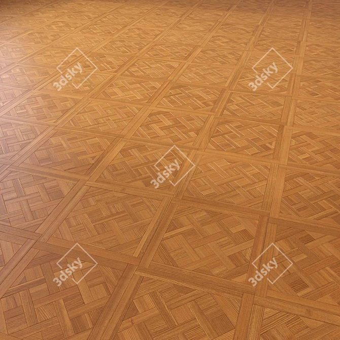 Elegant Parquet Flooring 3D model image 3