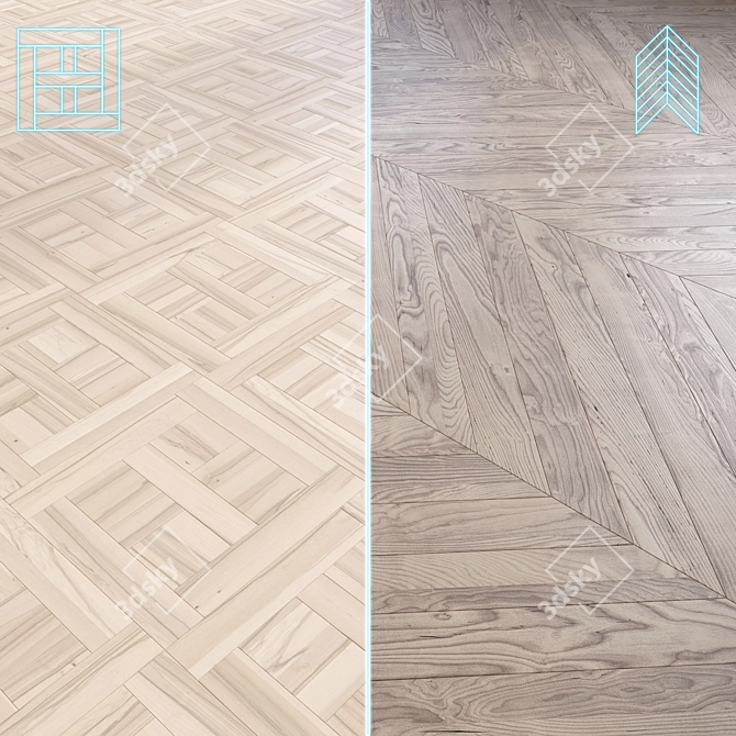 Parquet Oak Laminate | 3D Model 3D model image 1