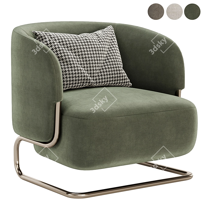 Elegant Comfort: Marabu Armchair 3D model image 1