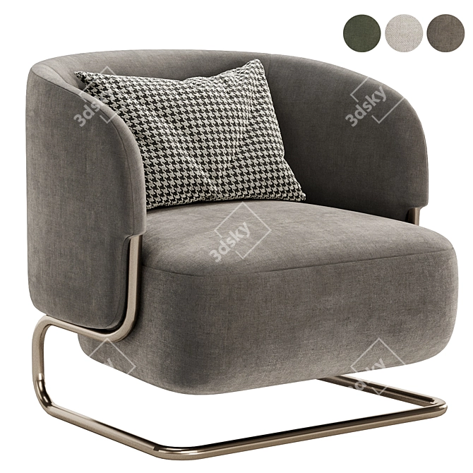 Elegant Comfort: Marabu Armchair 3D model image 2