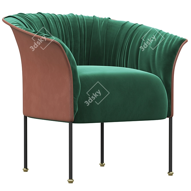 Sleek Wittmann LILIAN Sofa 3D model image 2