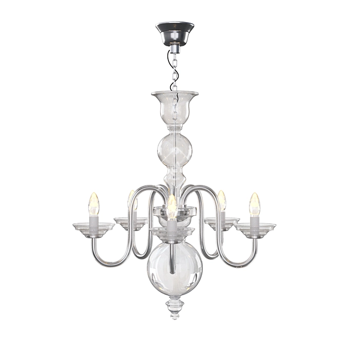 Elegant Wranovsky Clerius Crystal Chandelier 3D model image 1