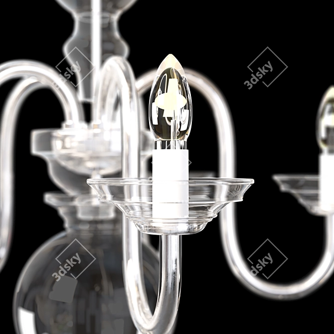 Elegant Wranovsky Clerius Crystal Chandelier 3D model image 3