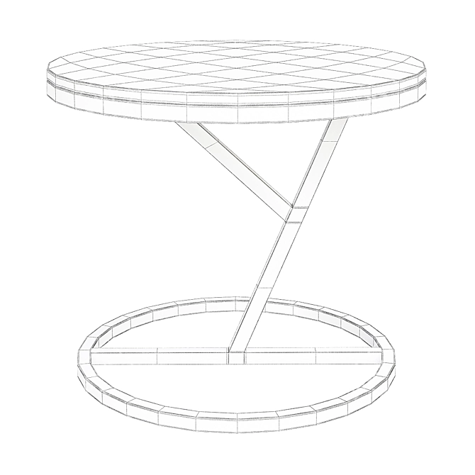 Elegant Antik.St.IMEI0I13 Side Table 3D model image 2