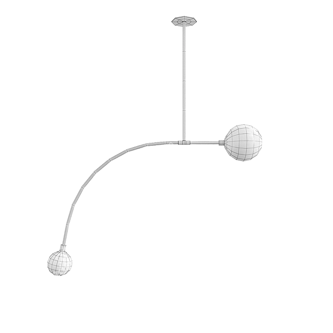 SkLO Balance Pendant: Modern, Elegant Lighting 3D model image 2