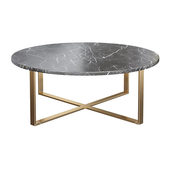 Rosa Round Marble Coffee Table 3D model image 1
