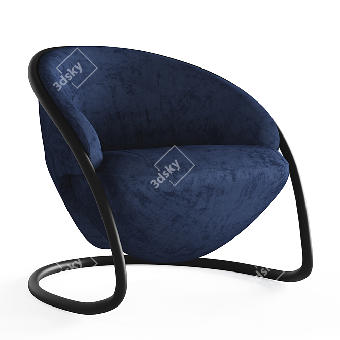 Contemporary Elegance: Freedom Lounge Chair 3D model image 2