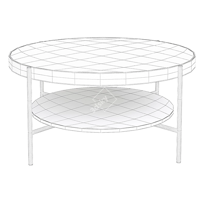 Modern Beta Oslo Coffee Table 3D model image 2