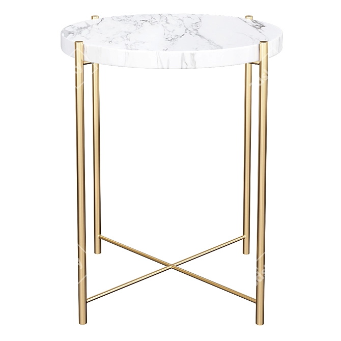 Ikea Decor Hack: Stylish Side Table 3D model image 1