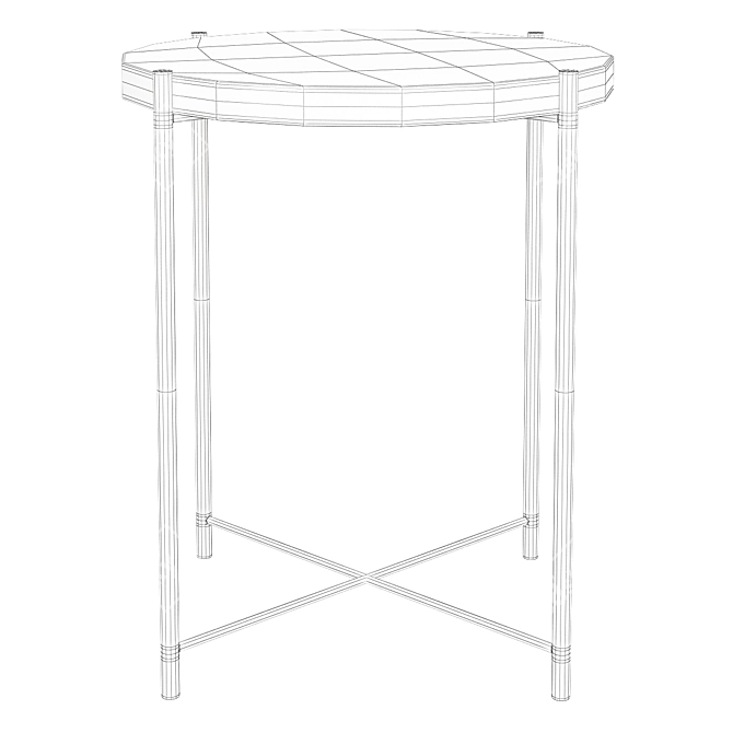 Ikea Decor Hack: Stylish Side Table 3D model image 2