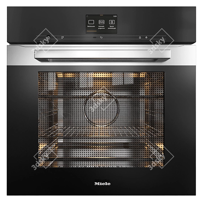 Miele Kitchen Collection: Oven, Coffee Maker, Gas Hob & Hood 3D model image 4