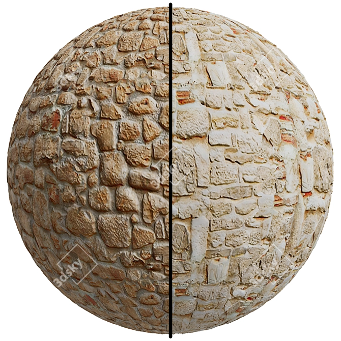 Seamless Stone Covering Texture 3D model image 1