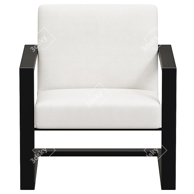 Brookline Chair: Stylish and Versatile Seating 3D model image 2