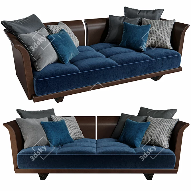 Luxury Promemoria Komodo Sofa 3D model image 1