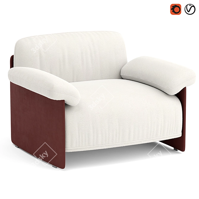 Wittmann Marlow Lounge Chair 3D model image 1