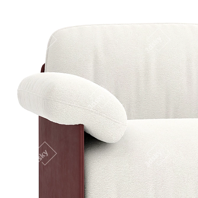 Elegant Wittmann Marlow Sofa 3D model image 4