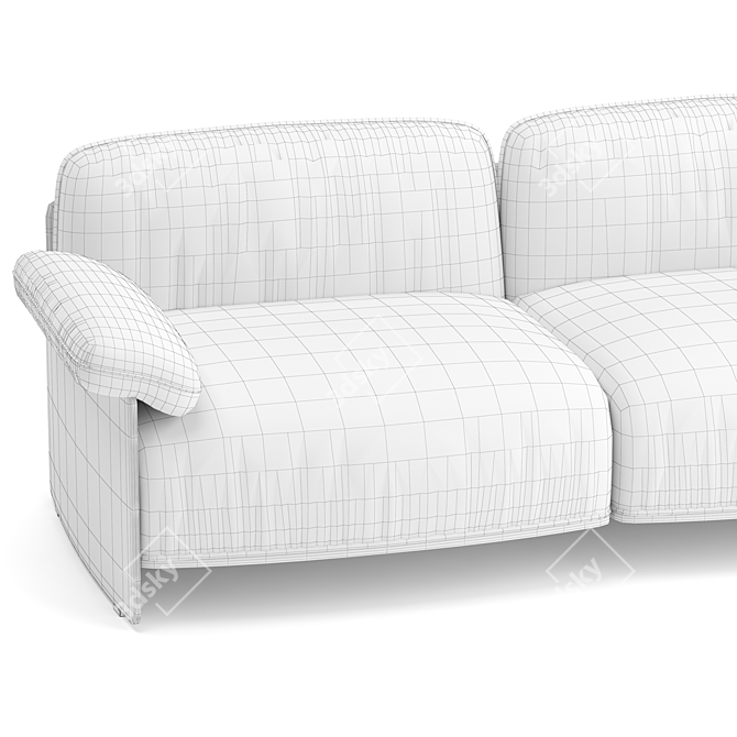 Elegant Wittmann Marlow Sofa 3D model image 5
